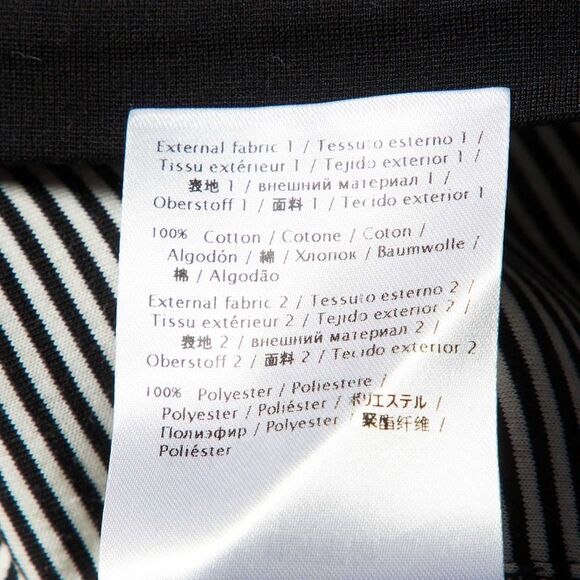 Red Valentino Monochrome Striped Bow Detail T-Shirt M